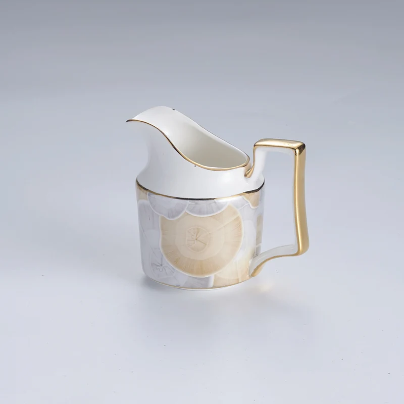 Creamer 300ml Европейский фарфоровый кофейный набор, роскошный чайный набор, расширенный чайник, кофейная чашка, керамический чайный набор, кружка, сахарница, сливочник, чайный горшок, молочный кувшин - Цвет: Creamer 300ml