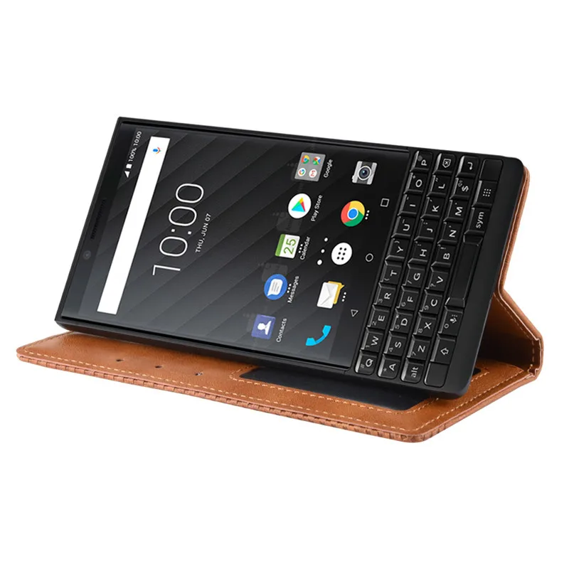 Ретро Тонкий кожаный флип-чехол для Blackberry Key 2 Чехол-подставка Магнитная Обложка для Blackberry Key2 чехлы для телефонов