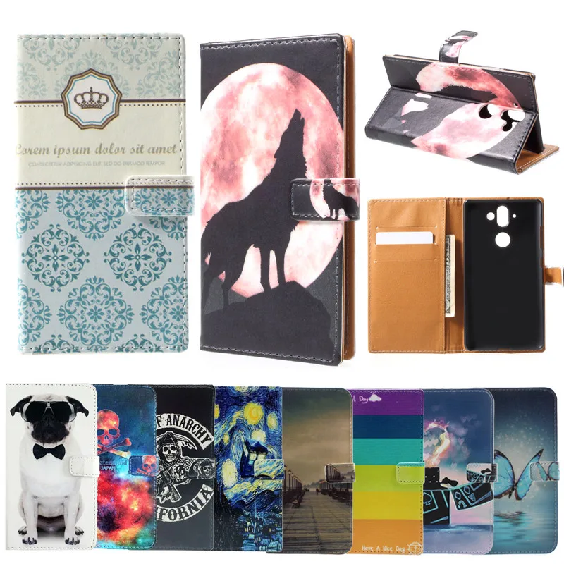 

For Nokia 8 Sirocco Leather Case Colored Anime Animal Wallet Flip Leather Cover Case for Nokia 8 Sirocco 8Sirocco Shell Cover