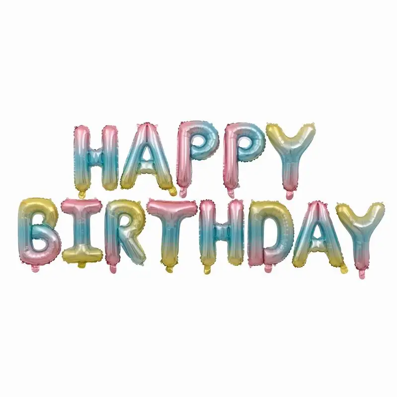 16 дюймов буквы фольгированные шары С Днем Рождения HAPPY День рождения украшения