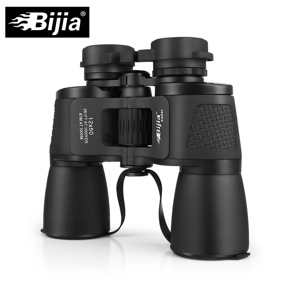 BIJIA 12x50 Wide Angle High Quality Classic Telescope Professional Hunting Binoculars Hefinition Waterproof | Инструменты