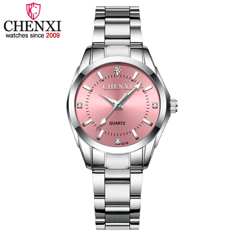 

2022 New CHENXI Fashion Women Colorful Dial Reloj Mujer Concise Girl Wrist Watches Female Quartz Ladies Rhinestone Clocks Watch