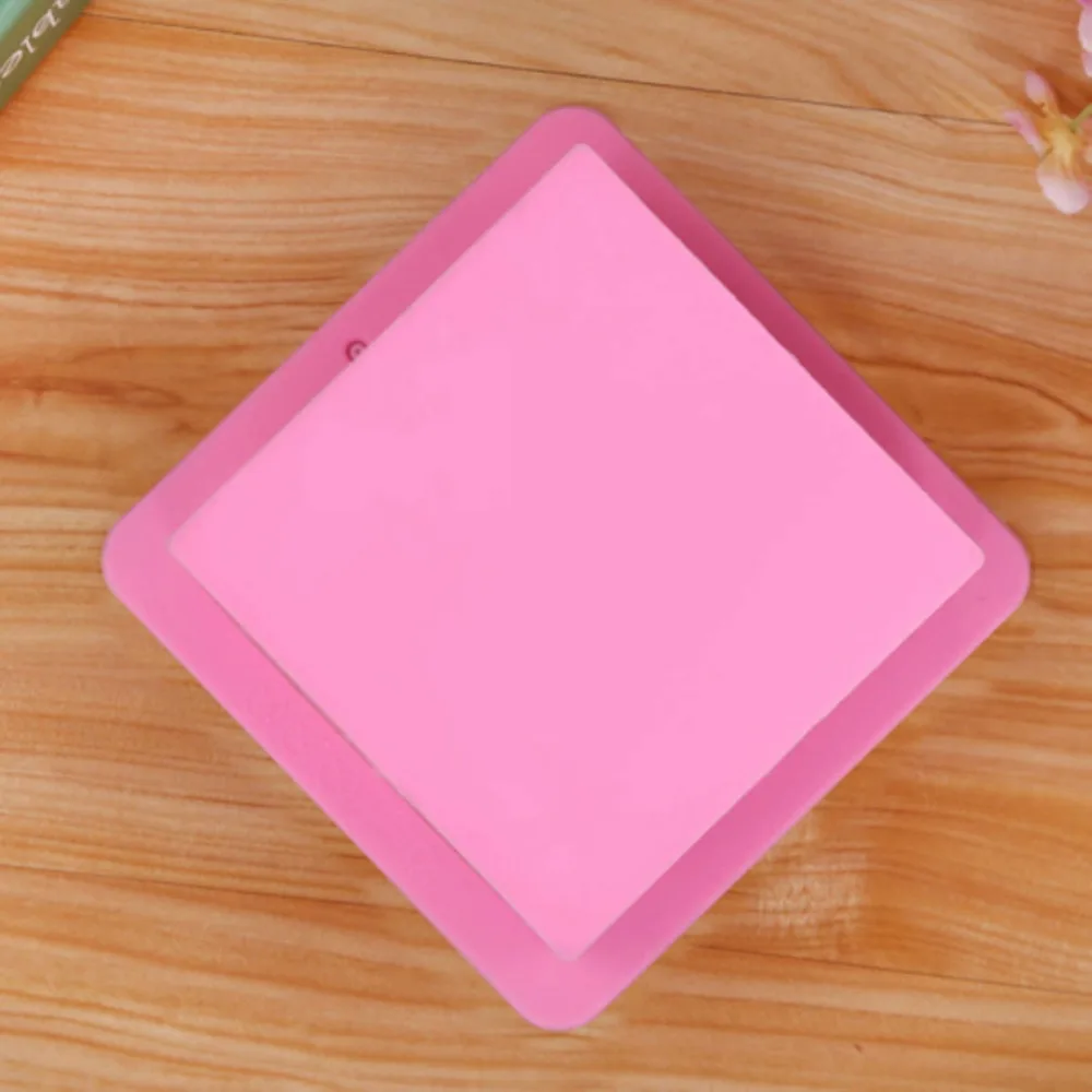 Новый большой куб площади мыло свечи торт желе Лосьон Бар силиконовые формы