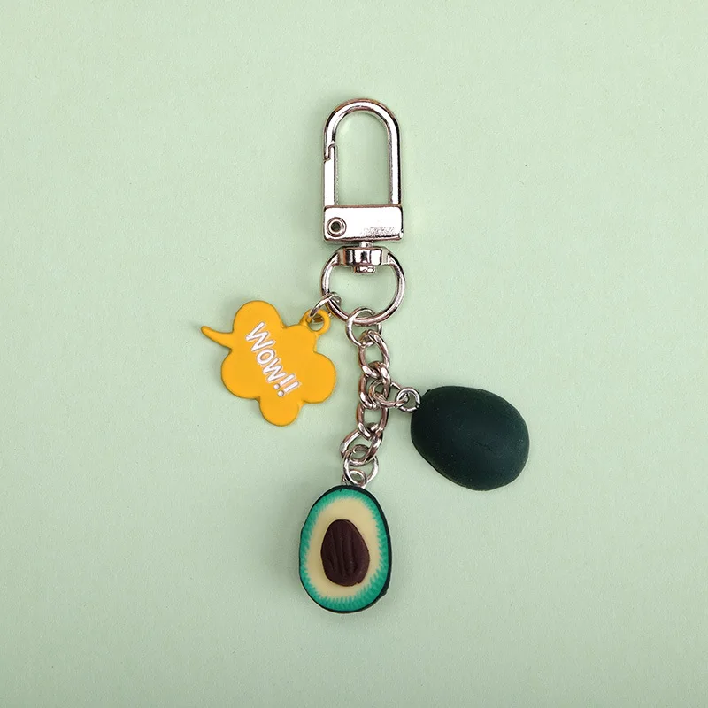 keychain 10 Брелок с фруктами, новинка, имитация авокадо, в форме сердца, брелок, модное ювелирное изделие, подарок для женщин, брелоки, маленький подарок - Color: keychain 10