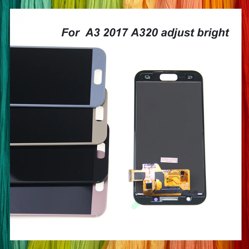 A320 ЖК дисплей для телефонов Samsung Galaxy A3 2017 A320M A320F протестированный с сенсорным