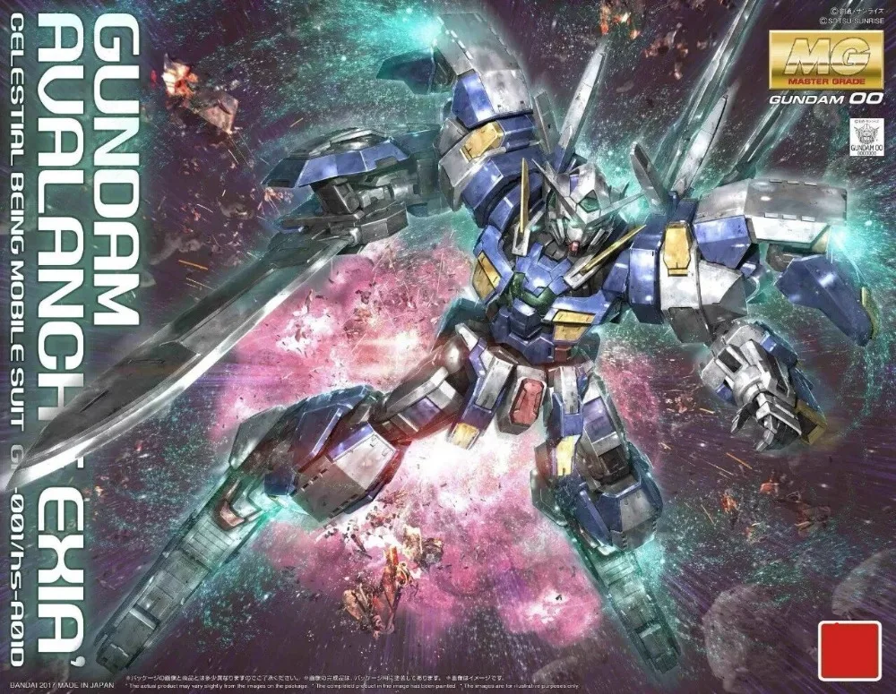 Japaness BANDAI оригинальная модель Gundam MG 1/100 лавина EXIA GUNDAM 00 PB стильный мобильный костюм