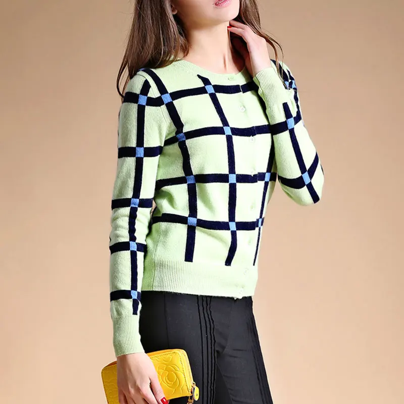 100% кашемировый Женский вязаный кардиган пальто осень-зима 2018 повседневный