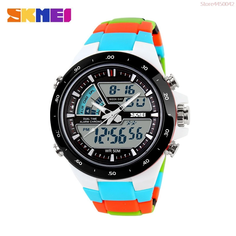 SKMEI мужские спортивные часы модные Повседневный будильник кварцевые