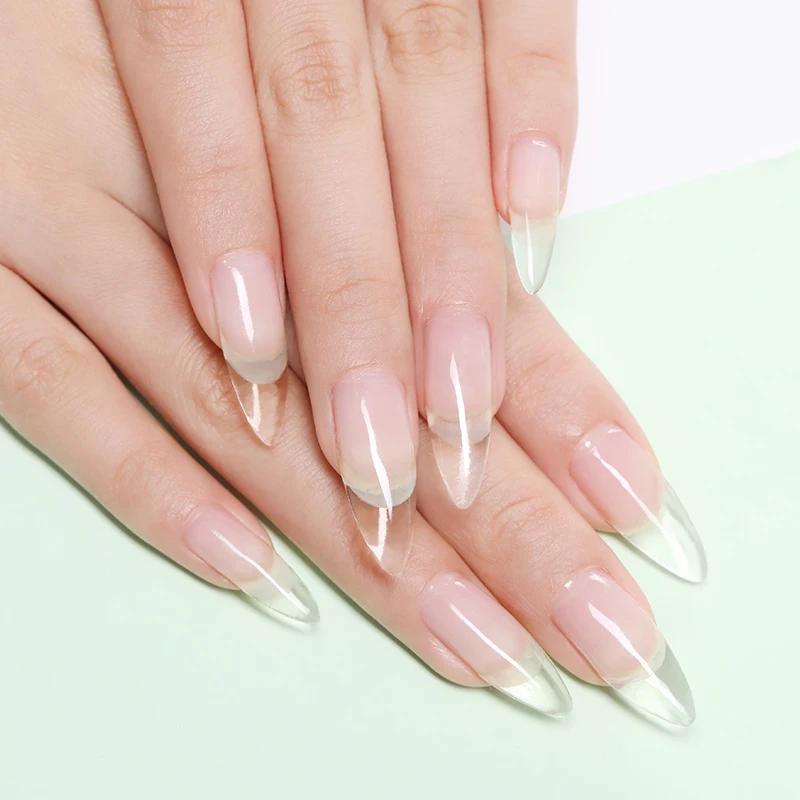 

LILYCUTE Quick Extension Nail Gel Clear Pink White 6 Colors For Nails Finger Extensions Form Sticker Tips Nail Art Varnish