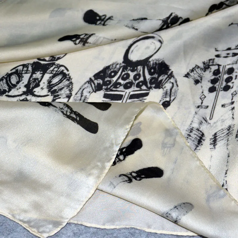 2018 новейшие модные великолепный шелковый шарф Роскошные женские летние