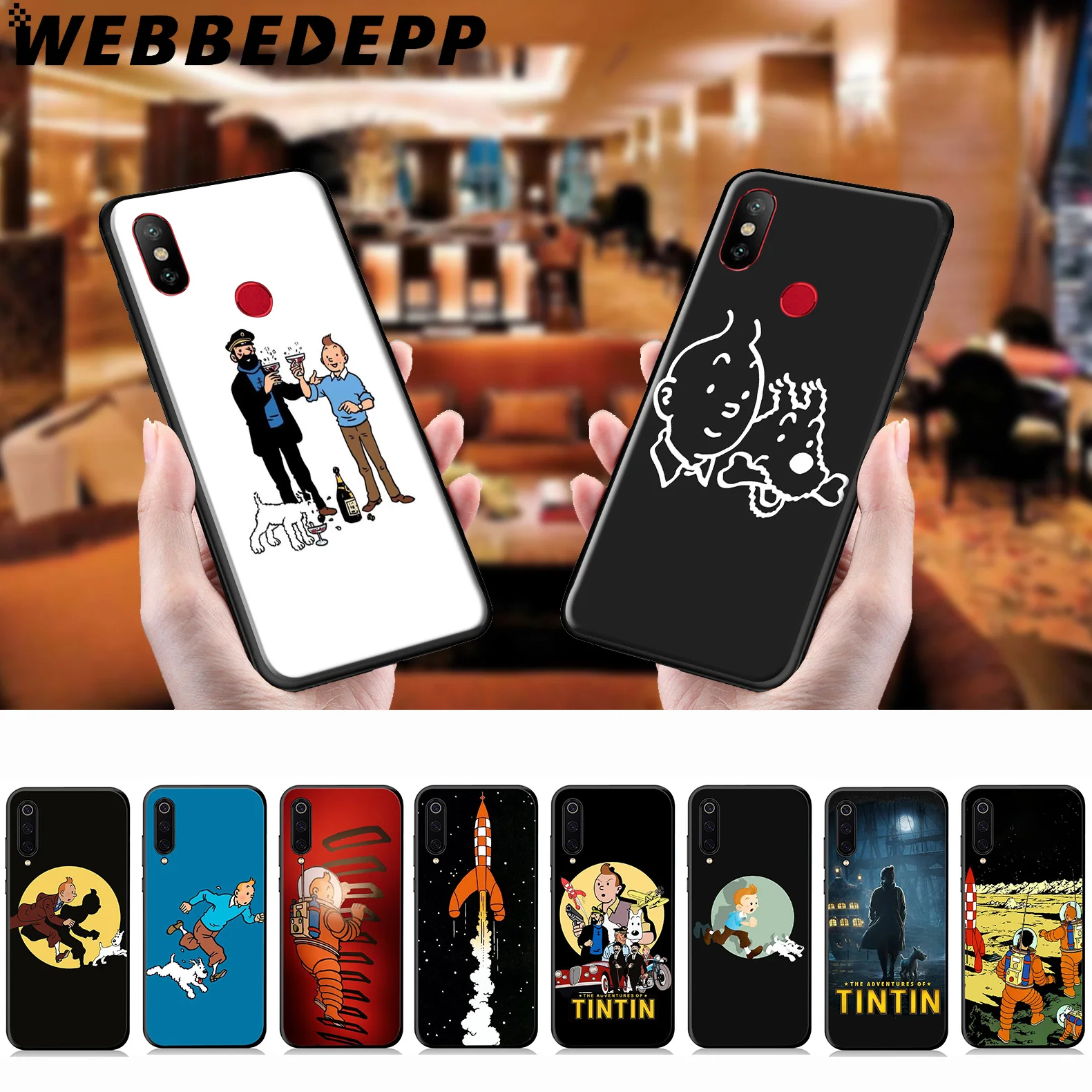 WEBBEDEPP The Adventures of Tintin Soft Case for Xiaomi Mi 9T 9 8 SE 6 A1 A2 A3 Lite MiA1 MiA2 MiA3 F1 MAX 3 Mi8 CC9E CC9 |