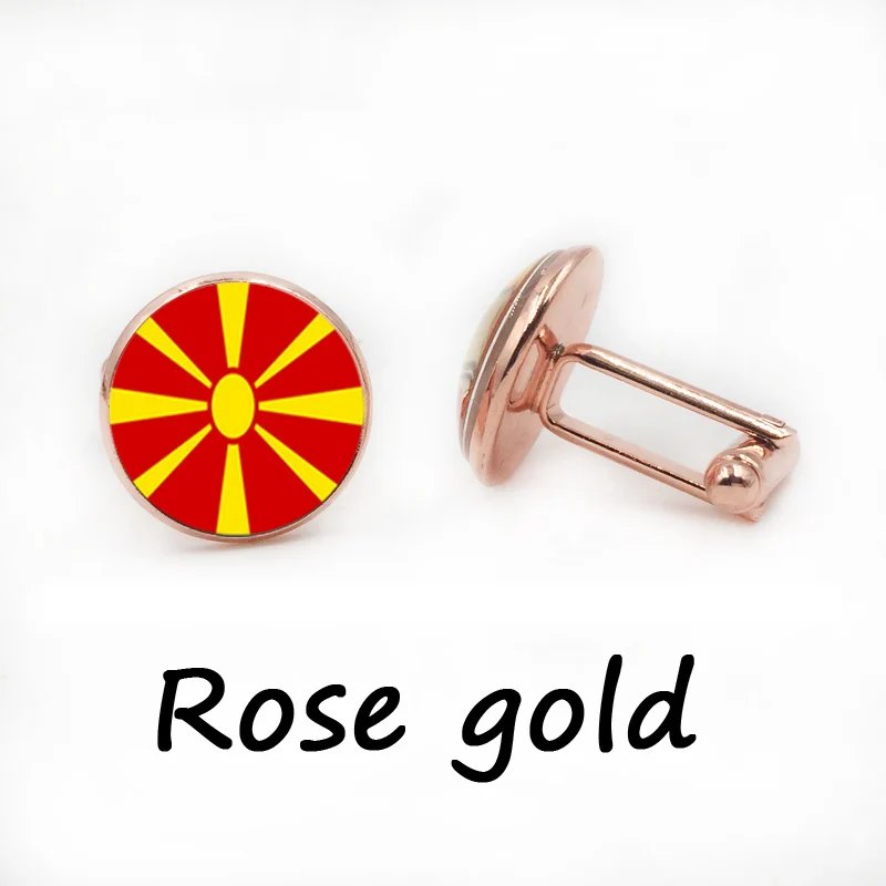 Бесплатная доставка новинка запонки ювелирные изделия красный цвет флаг