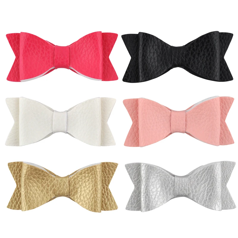 Заколка для волос с бантом девочек кожаная шпилька зажим модные аксессуары на