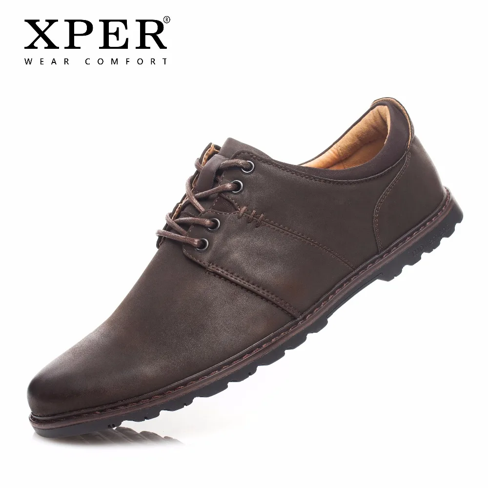 XPER/брендовая модная мужская обувь повседневная на шнуровке деловая одежда