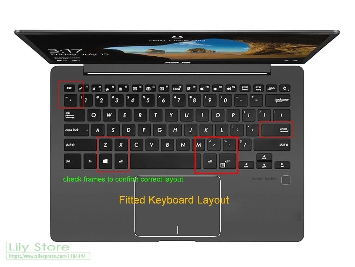 Защитная крышка клавиатуры для ноутбука 13 3 &quotASUS ZenBook U3100 TP461 UX331 VivoBook S406UA ноутбук