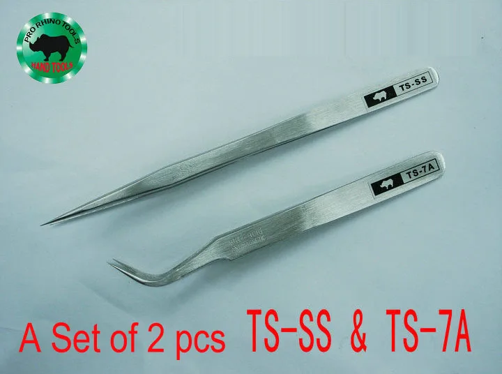 Большая распродажа 1 комплект 2 шт. зеркальные пинцеты точные сверхтвердые острые