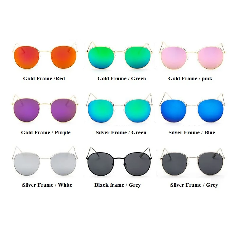 2016 ретро круглые очки женщины мужчины марка дизайнер солнцезащитные для женщин