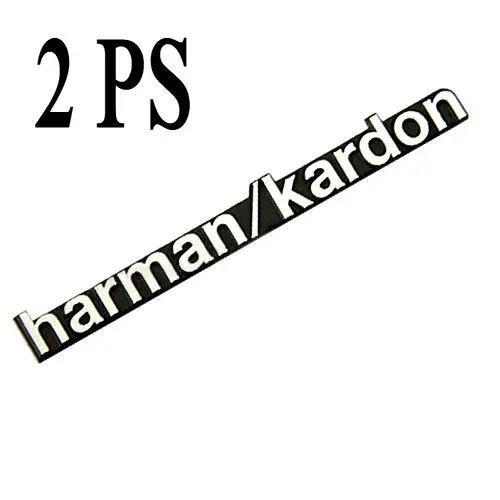 3D Harman/Kardon Hi-Fi динамик стерео динамик алюминиевая эмблема наклейка автомобиль аксессуары Стайлинг - Название цвета: 2 pcs