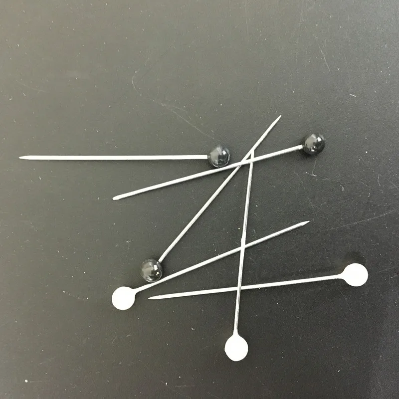 35 мм 40 шт. черно-белая круглая головка для изготовления одежды жемчужные