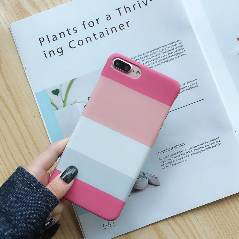 Простая черно-белая решетка сетка чехлы для телефонов iPhone XS Max XR X 10 6s 7 8 Plus жесткий