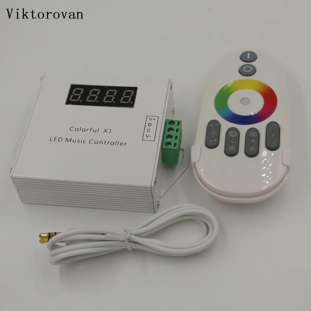 Музыка RF Светодиодная лента пульт дистанционного управления DC 5 V 24 RGB