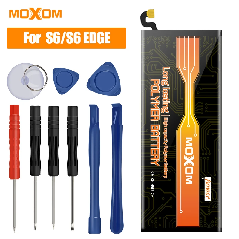 Аккумулятор для телефона MOXOM Samsung Galaxy S6 батарея edge телефонная SM G920 G920i G920A сменная