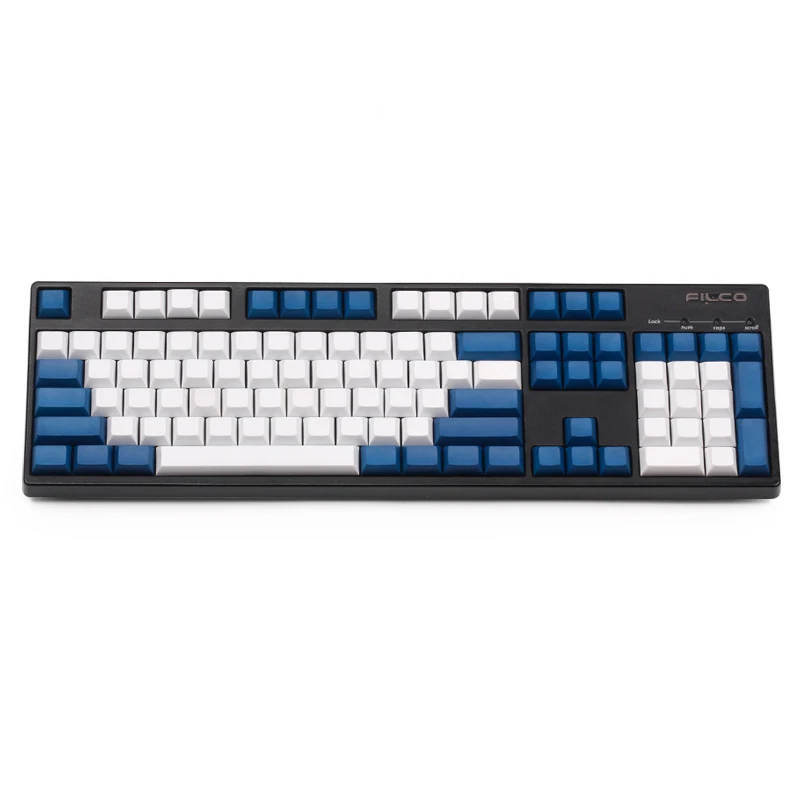 DSA keycaps белый и серый pbt пустой колпачки для wried механической игровой