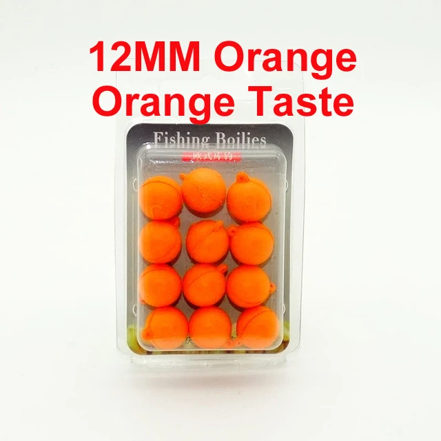 Orange 12 мм Искусственные приманки всплывающие плавающие запахи приманки для ловли карпа Boilies плавающие шариковые бусины кормушка искусственные карпы приманки для волос - Цвет: Orange