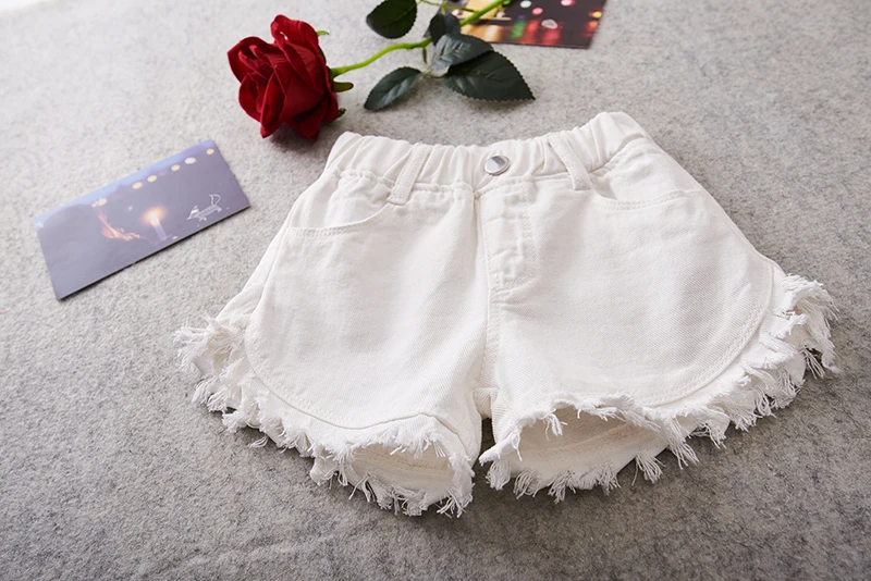 Летние штаны для маленьких девочек Детские брюки Шорты Цвет черный белый | Мать и