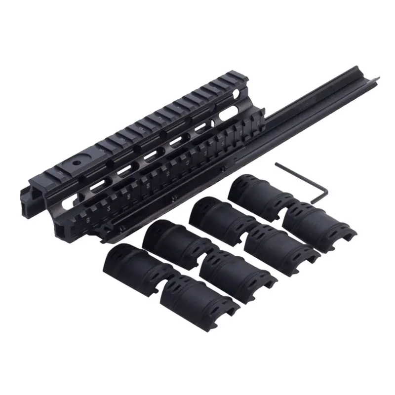 Saiga 12 Shotgun Tactical Quad Rail просвечивающее крепление для Вивера AK47 74 с резиновыми