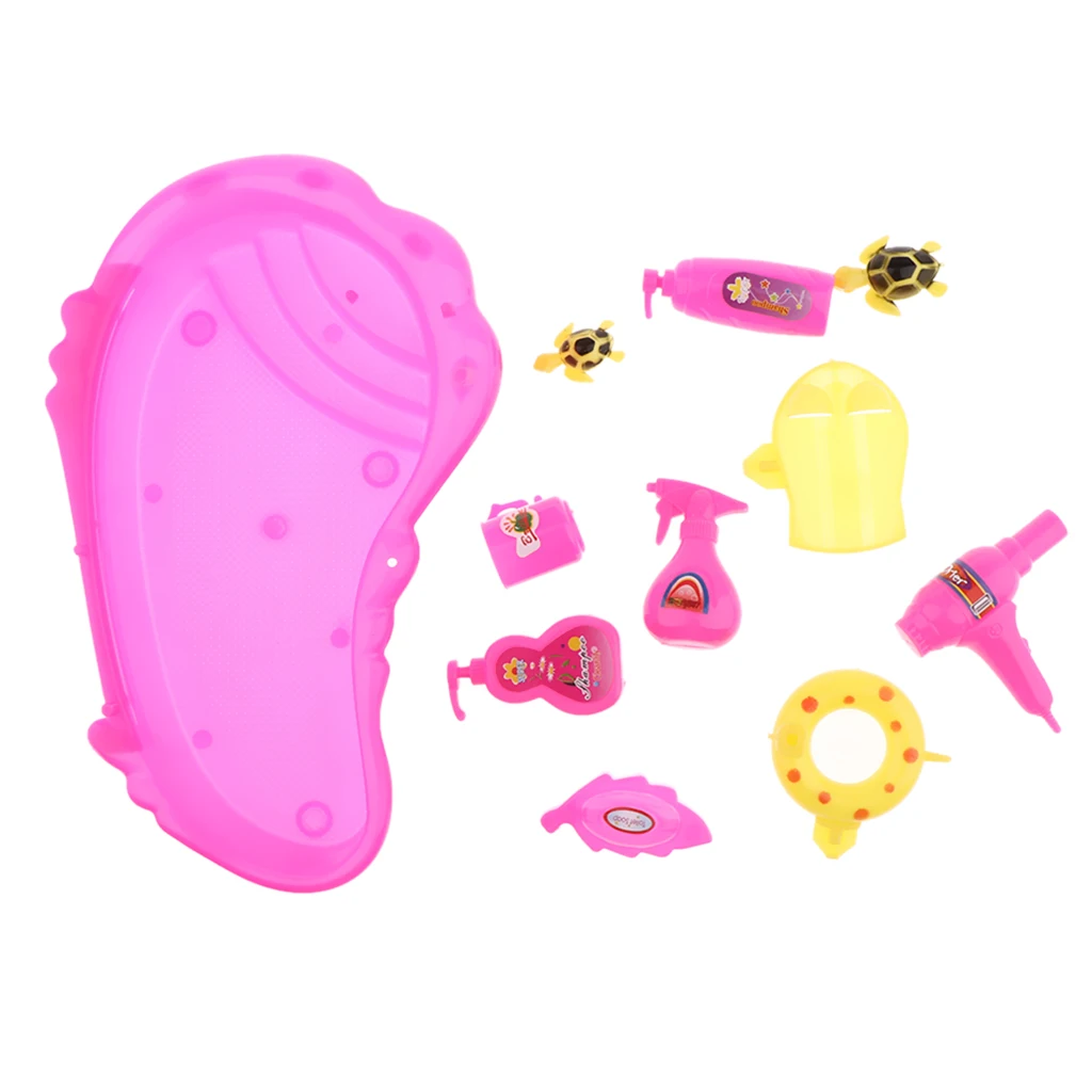 Модная Кукла мебель для ванной комнаты набор мини ванна игрушка туалет кукольный