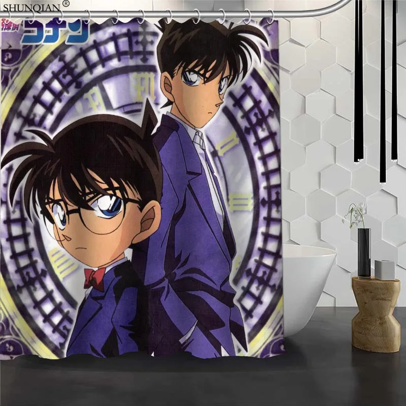 Новый Detective Conan занавеска для душа водонепроницаемая ткань полиэфирная Штора