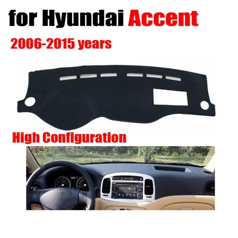 Автомобильный коврик для приборной панели Hyundai Accent 2006 2015 автомобильные