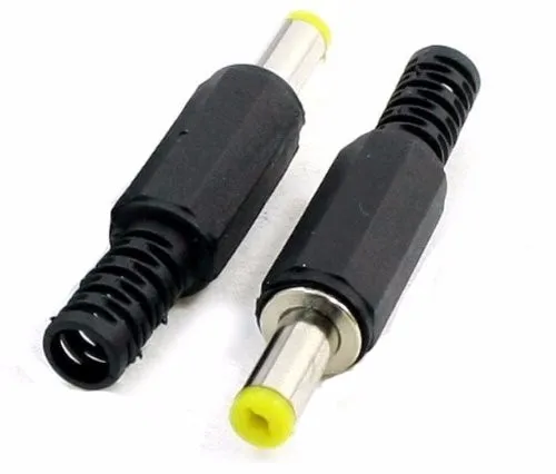 

100pcs 4.8mm x 1.7mm DC Power cable Male Plug Jack Connector Adapter Solder Tip Plastic for Camera