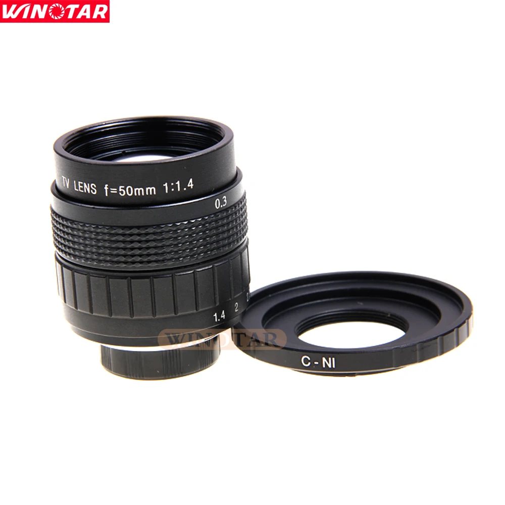 FUJIAN 50 мм f/1 4 C крепление CCTV F1.4 объектив + N1 макро кольцо для Nikon 1 S2 J5 J4 J3 J2 V1 V2 V3 AW1|50mm