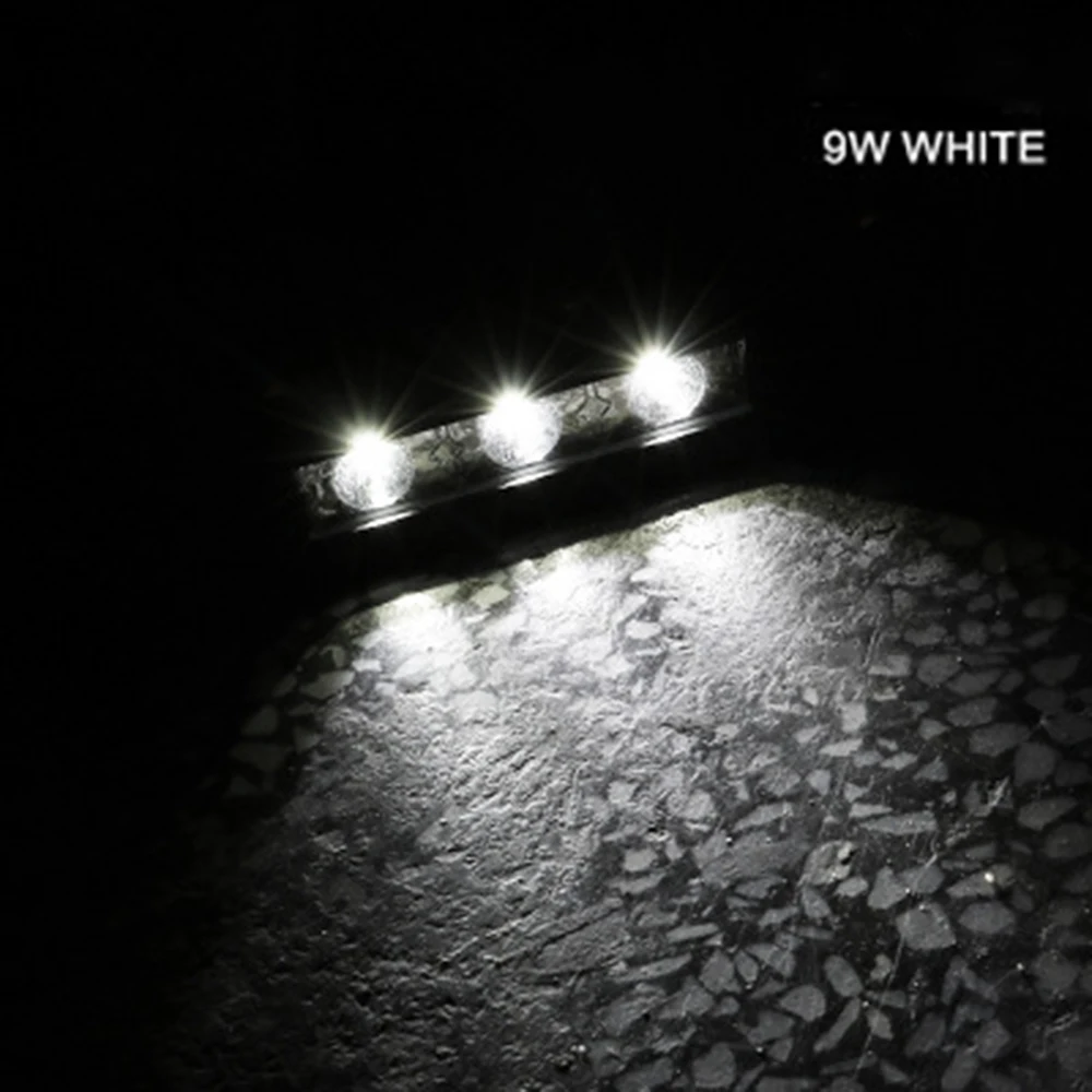 

EURS LED Work Spot Lights 9W Motorcycle Driving Light 12V Daytime running lights Truck 3LED Fog Lamp 6000K high bright