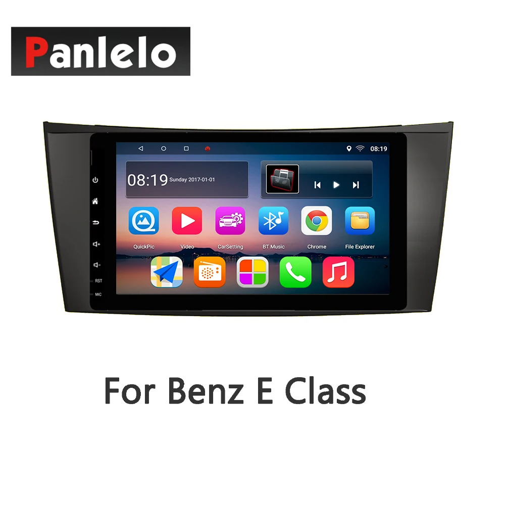 Panlelo Android7.1 Navigation For Benz C S R E Smart B200 ML CLK W209 Mirror Llink Auto Radio Quad Core BT SWC 1GB RAM 16GB ROM |