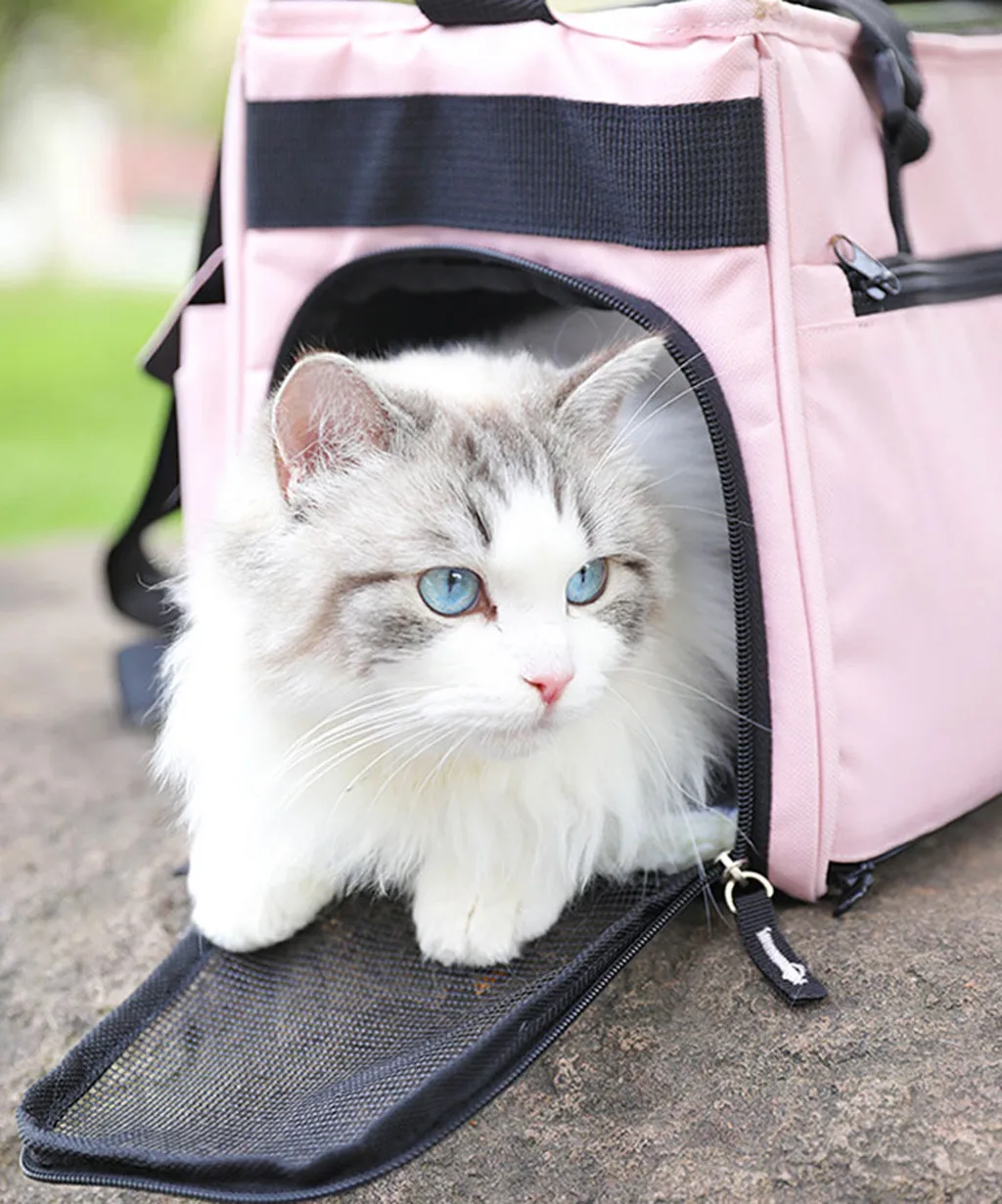 Переносная сумка через плечо для домашних животных воздухопроницаемая собак