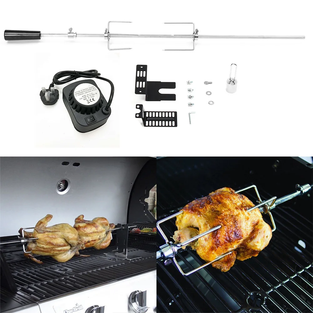 Автоматический гриль для барбекю электрический двигатель жарки ветка металл
