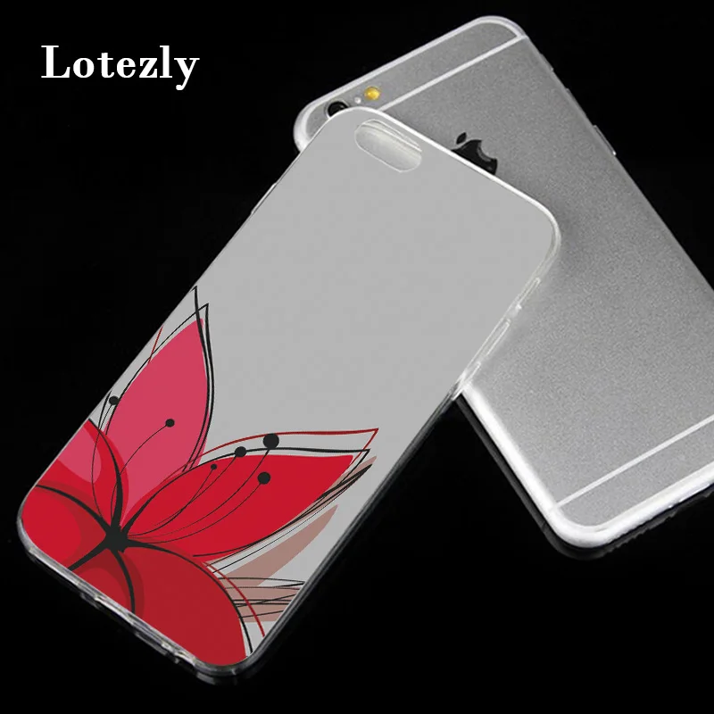 Lotezly для iPhone 6 ТПУ прозрачный мягкий чехол телефон оболочки случаи мобильного