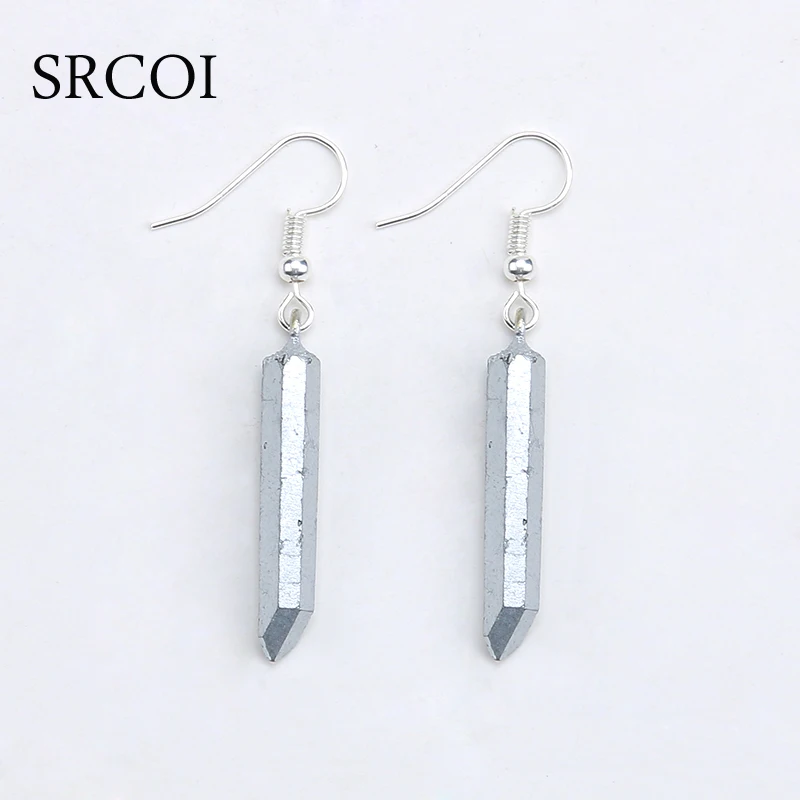 SRCOI необработанные радужные титановые кварцевые кристаллы натуральный камень