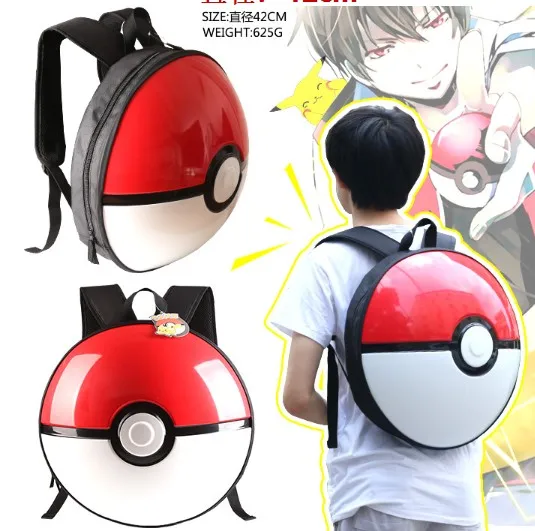 Жесткий рюкзак из ПВХ в японском стиле Poke ball monster Ball защитный для костюмированной