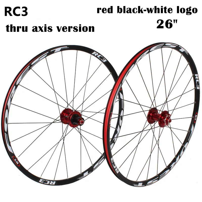 MTB горный велосипед RC3 thru axis колесики для вала Сверхлегкий 26/27.5 дюймов передний
