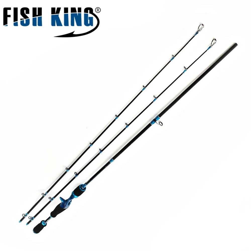 FISH KING карбоновая удочка для заброса приманки 2 1 м жесткая секционная m ML|baitcasting