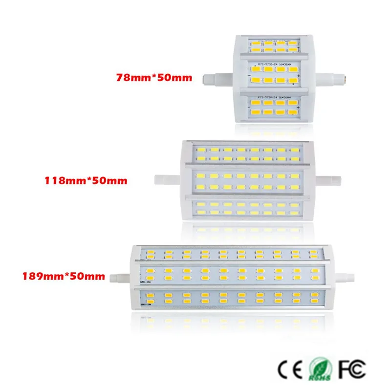 Бесплатная доставка Dimmable R7S LED 5 Вт 10 15 SMD5730 led r7s 78 мм J78 118 J118 189 J189 Лампочки