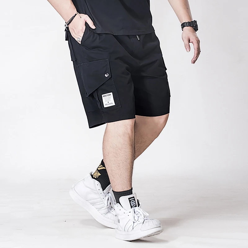 Шорты gerшри мужские с завязкой на талии модные повседневные короткие штаны