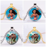 1pcbag moana movie ocean romance pendant jewelry necklace beautiful gift for kids party supplies babys birthday decoration set