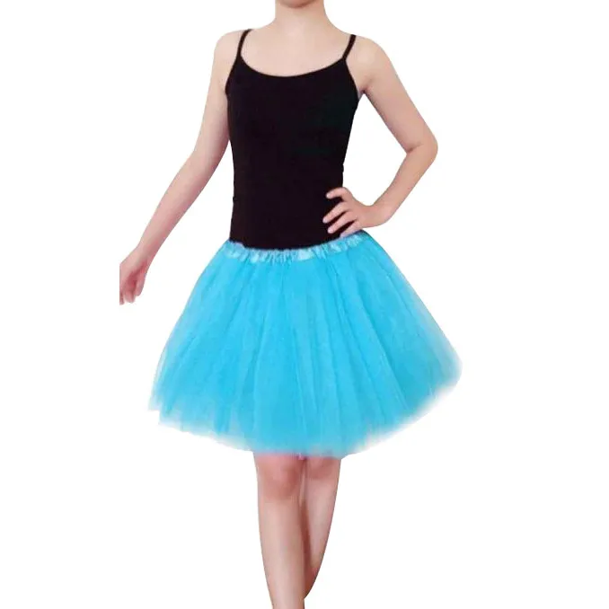 

New Womens Rainbow Tulle Skirt Fashion Puffy Ladies Girls Party Skirts Lace Princess Fairy Voile Tulle Skirts Saia Feminina 06