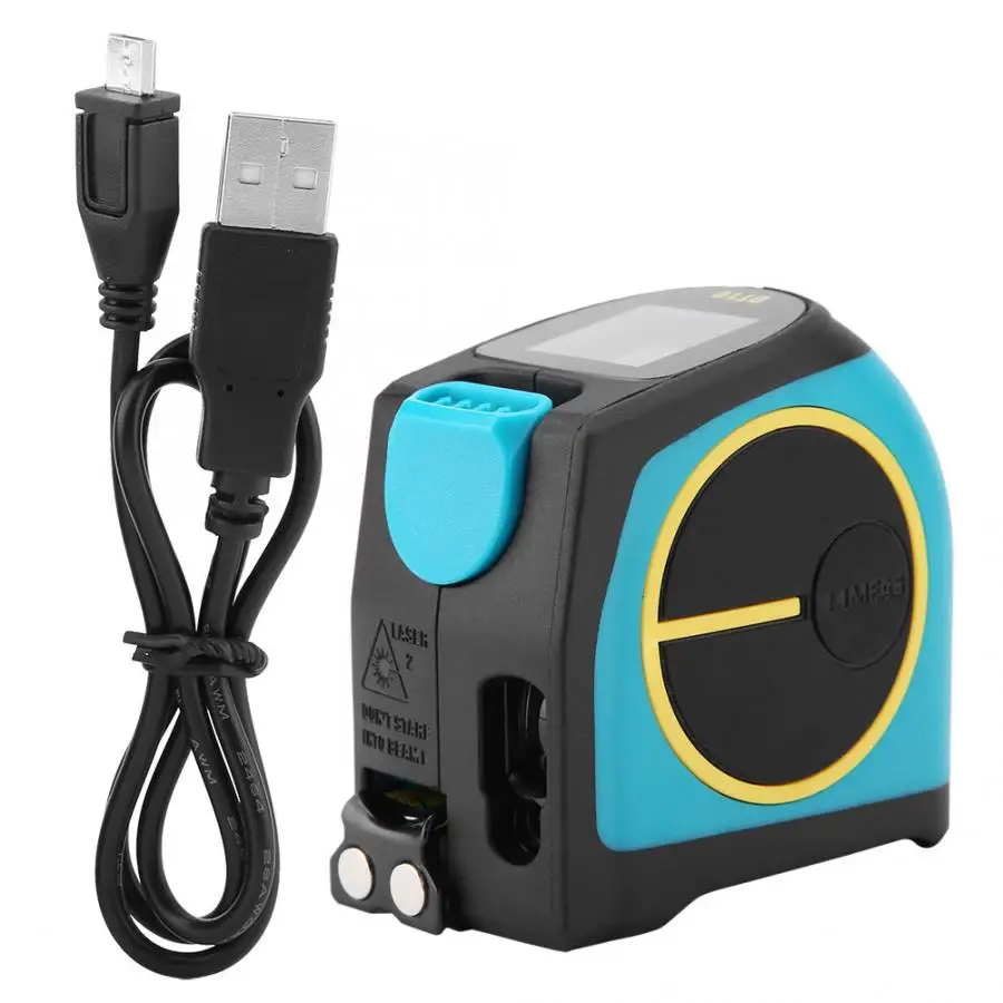 DT10 2 в 1 дальномер USB зарядка измерительная лента 5 м + ЖК цифровой 20/40/60 Medidor