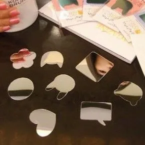 Бесплатная доставка Акриловая Зеркальная Наклейка для сотового телефона сделай